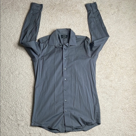 Apt. 9 Slim Fit Gray Dress Shirt - Picture 3 of 6
